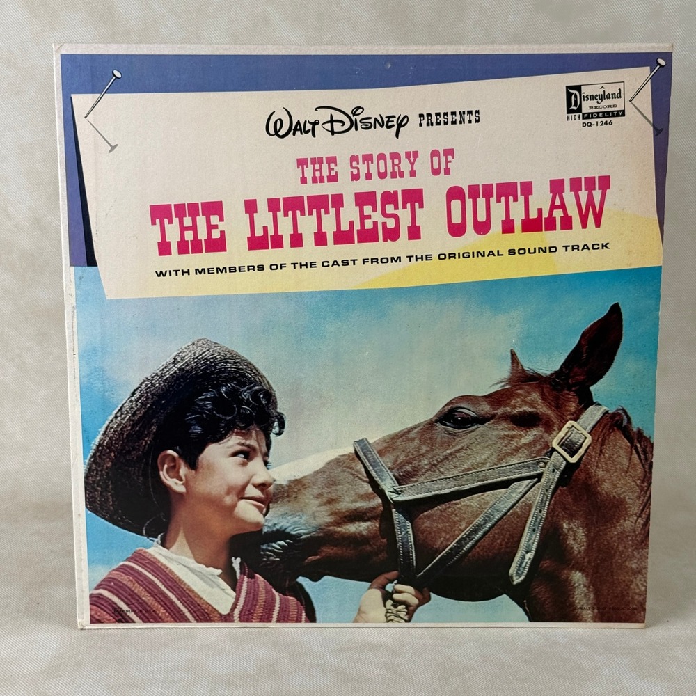 Disneyland‎ Record The Story of The Littlest Outlaw 12" Vinyl LP EXCELLENT